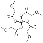 ZIRCONIUM 2-METHOXYMETHYL-2-PROPOXIDE Structure