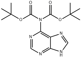 N-TERT-ブチルトキシカルボニル-N-(7H-プリン-6-イル)カルバミン酸TERT-ブチル 化学構造式