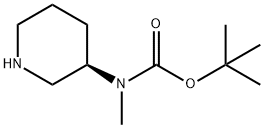 R-3-N-BOC-3-甲氨基哌啶 结构式