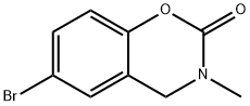 6-bromo-3-methyl-3,4-dihydro-2H-benzo[e][1,3]oxazin-2-one Structure