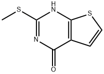 2-(メチルチオ)チエノ[2,3-d]ピリミジン-4(3H)-オン 化学構造式