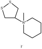 1-(1,2-Dithiolan-4-yl)-1-methylpiperidium iodide Structure
