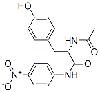 (S)-α-(アセチルアミノ)-4-ヒドロキシ-N-(4-ニトロフェニル)ベンゼンプロパンアミド 化学構造式