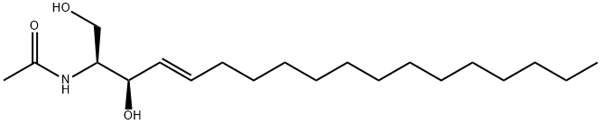 N-乙酰基神经鞘氨醇, 3102-57-6, 结构式
