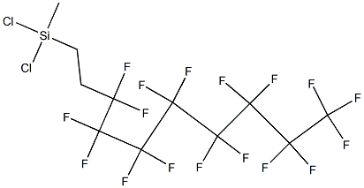 1H,1H,2H,2H-全氟癸基甲基二氯硅烷,3102-79-2,结构式