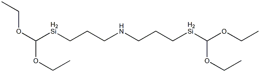 BIS(METHYLDIETHOXYSILYLPROPYL)AMINE Struktur