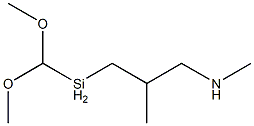 Dimethoxymethyl [2-methyl-3-(methylamino)propyl]silane Struktur