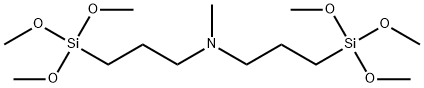 BIS(3-TRIMETHOXYSILYLPROPYL)-N-METHYLAMINE 化学構造式
