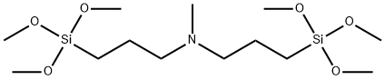 BIS(3-TRIMETHOXYSILYLPROPYL)-N-METHYLAMINE Structure