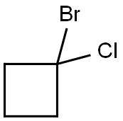 1-Bromo-1-chlorocyclobutane Structure
