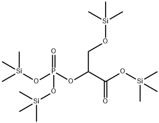 Bis(trimethylsilyloxy)phosphinyloxy(trimethylsilyloxymethyl)acetic acid trimethylsilyl ester Structure