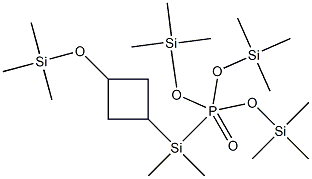 [2-[(Trimethylsilyl)oxy]trimethylenebis(oxy)]bis[phosphonic acid bis(trimethylsilyl)] ester Structure