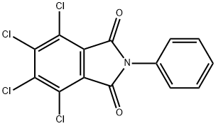 N-苯基四氯邻苯二甲酰亚胺 结构式