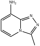 8-アミノ-3-メチル-1,2,4-トリアゾロ[4,3-a]ピリジン 化学構造式