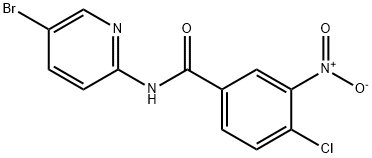 N-(5-bromo-pyridin-2-yl)-4-chloro-3-nitro-benzamide Structure