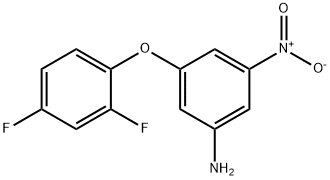 3-(2,4-difluorophenoxy)-5-nitroaniline Structure