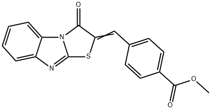methyl 4-[(3-oxo[1,3]thiazolo[3,2-a]benzimidazol-2(3H)-ylidene)methyl]benzoate Structure