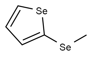 2-(メチルセレノ)セレノフェン 化学構造式