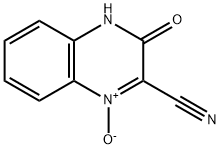 2-Quinoxalinecarbonitrile,3,4-dihydro-3-oxo-,1-oxide(7CI,8CI,9CI) Structure