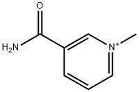 1-メチル-3-(カルバモイル)ピリジニウム 化学構造式