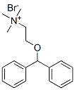 [2-(diphenylmethoxy)ethyl]trimethylammonium bromide Structure