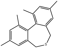 1,3,9,11-テトラメチル-5,7-ジヒドロジベンゾ[c,e]チエピン 化学構造式