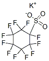 1,2,2,3,3,4,4,5,5,6,6-ウンデカフルオロシクロヘキサンスルホン酸カリウム 化学構造式