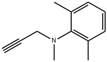 N-Methyl-N-(2-propynyl)-2,6-xylidine 结构式