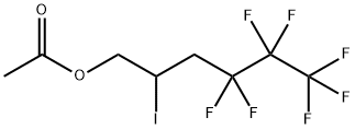 4,4,5,5,6,6,6-ヘプタフルオロ-2-ヨードヘキサン-1-オールアセタート 化学構造式