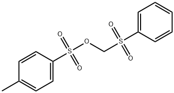 (Phenylsulfonyl)methyl 4-methylbenzenesulfonate 结构式