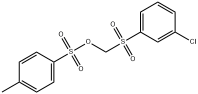 [(3-Chlorophenyl)sulfonyl]methyl 4-methylbenzenesulfonate 结构式