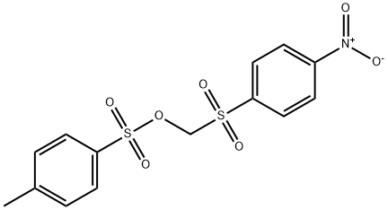 [(4-Nitrophenyl)sulfonyl]methyl 4-methylbenzenesulfonate 结构式