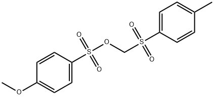 [(4-Methylphenyl)sulfonyl]methyl 4-methoxybenzenesulfonate Struktur