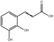2,3-dihydroxycinnamic acid Struktur
