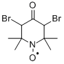 3,5-Dibromo-4-oxo-2,2,6,6-tetramethylpiperidin-1-yl Structure