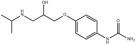 [4-[2-Hydroxy-3-(isopropylamino)propoxy]phenyl]urea Struktur