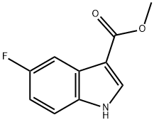 5-FLUORO-1H-INDOLE-3-CARBOXYLIC ACID METHYL ESTER Structure