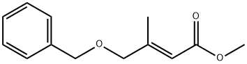 (2E)-3-Methyl-4-(benzyloxy)-2-butenoic Acid Methyl Ester 结构式