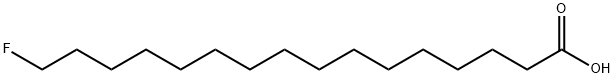16-フルオロヘキサデカン酸 化学構造式