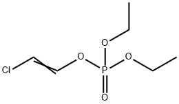 りん酸2-クロロエテニルジエチル 化学構造式