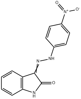 1H-indole-2,3-dione 3-[(4-nitrophenyl)hydrazone] Structure
