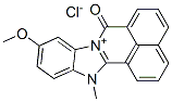 10-methoxy-13-methyl-7-oxo-7H-benzimidazo[2,1-a]benz[de]isoquinolinium chloride 结构式