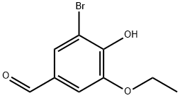 3-Bromo-5-ethoxy-4-hydroxybenzaldehyde Structure