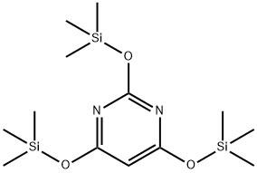 Pyrimidine, 2,4,6-tris[(trimethylsilyl)oxy]- Structure