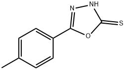 5-(4-甲基苯基)-1,3,4-噁二唑-2-硫醇, 31130-15-1, 结构式