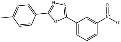2-(3-Nitro-phenyl)-5-p-tolyl-[1,3,4]oxadiazole Struktur