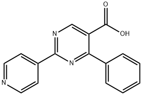 Ethyl 4-phenyl-2-pyridin-4-ylpyrimidine-5-carboxylate Struktur