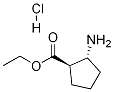 (1R,2R)-2-氨基环戊烷羧酸乙酯盐酸盐 结构式