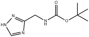 Carbamic acid, (1H-1,2,4-triazol-3-ylmethyl)-, 1,1-dimethylethyl ester (9CI) Struktur