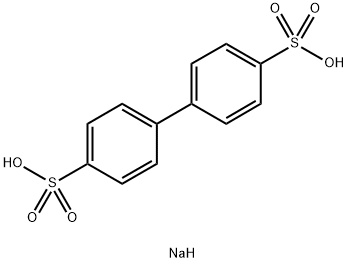 [1,1'-ビフェニル]-4,4'-ジスルホン酸二ナトリウム 化学構造式